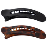 Kitsch | Flat Lay Claw Clip | 2pc Black & Tort