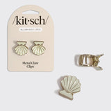 Kitsch | Metal Clam Shell Hair Clips | 2pc