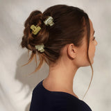 Kitsch | Mini Jelly Cloud Clips Set | Pearlized Cream and Butter Yellow | 8pc