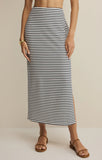Z Supply | Ainslie Stripe Midi Skirt | Eclipse