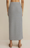 Z Supply | Ainslie Stripe Midi Skirt | Eclipse