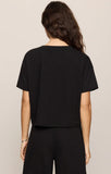 Z Supply | Sway Textured Cropped Tee | Black