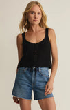 Z Supply | Tate Lace Up Sweater Top | Black