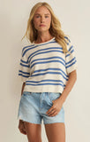 Z Supply | Prado Stripe Sweater Tee | Lake Blue