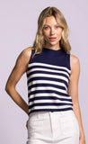 Pink Martini | Nantucket Sweater Tank | Navy