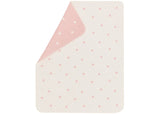 David Fussennegger | Juwel Baby Blanket | Pink Hearts Allover
