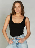 C’est Moi | Bamboo Rib High Crew Tank