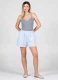 C’est Moi | Recycled Poly Cotton Fleece Shorts | Ice Blue