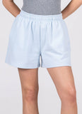 C’est Moi | Recycled Poly Cotton Fleece Shorts | Ice Blue
