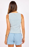 Sage the Label | The Baby Bud Stripe Tank | Blue Ivory
