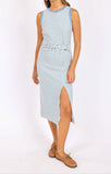 Sage the Label | The Baby Bud Stripe Dress | Blue Ivory