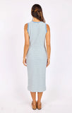 Sage the Label | The Baby Bud Stripe Dress | Blue Ivory