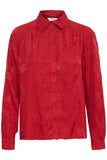 B. Young | Byflikka Button Up Blouse | Haute Red