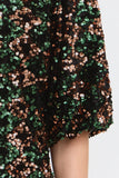 B. Young | Bysamio Dress | Brown Green Sequin