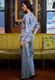 Angel Eye | MO38692 Shackleford | Jumper Blue Sparkling Top