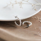 Birch Jewellery | Beaded Pearl Hoop Earrings