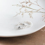 Birch Jewellery | Beaded Pearl Hoop Earrings