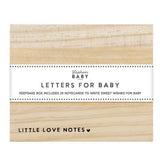 Stephan Baby | Letters For Baby Keepsake Box | Little Love Notes