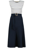 Bishop + Young | Kristopher Twofer Dress | Indigo Stripe