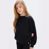 Miles the Label | Miles Basics Pure Girl's Sweatshirt | Black