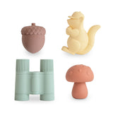Mushie | Mold Free Bath Toy Play Set | 4 Pack
