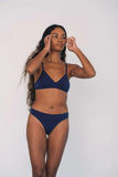 Huha | Low Profile Thong Mineral Underwear | Navy Blue