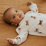 Petit Lem | Golf Dog Print on Off-White Sleeper
