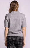 Pink Martini | Elyse Short Sleeve Sweater | Grey