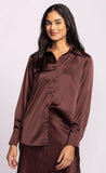 Pink Martini | Myla Brown Button Up Top