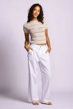 Pink Martini | Navajo Pants | White