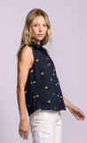 Pink Martini | Becky Lemon Top | Navy