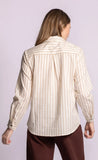 Pink Martini | Sapphire Top | Brown Stripe