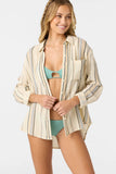 O'Neill | Leni Stripe Relaxed Long Sleeve Top | Tapioca