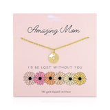 Lucky Feather | Amazing Mom Compass Necklace
