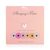 Lucky Feather | Amazing Mom Heart Necklace