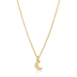 Lucky Feather | Mom To Be Moon Necklace