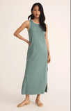 Z Supply | Delamer Whipstitch Rib Midi Dress | Sea Pine