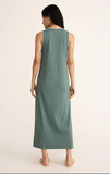 Z Supply | Delamer Whipstitch Rib Midi Dress | Sea Pine