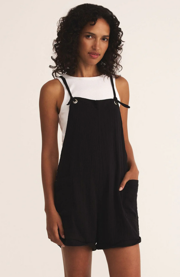 Z Supply | Montague Airy Romper | Black