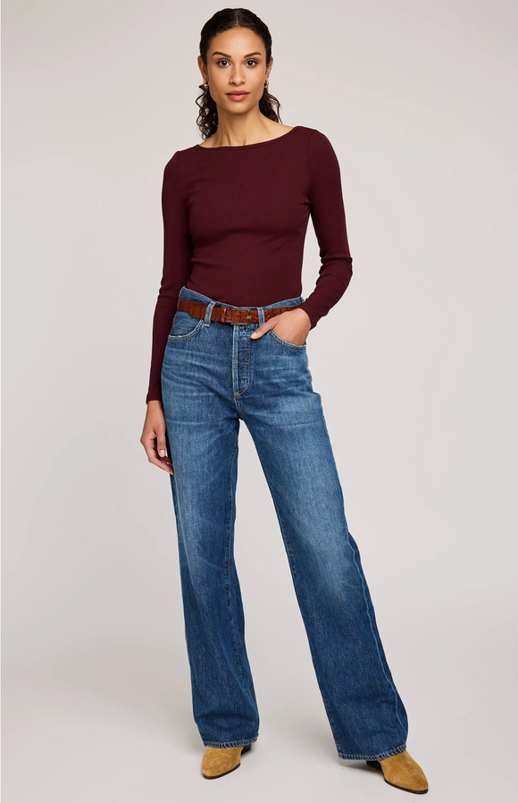Gentle Fawn | Ingrid Long Sleeve Top | Merlot