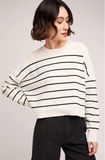 Gentle Fawn | Echo Pullover Sweater | Black Stripe
