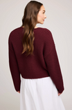 Gentle Fawn | Spencer V-Neck Knit Sweater | Merlot