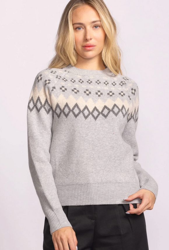 Pink Martini | Haverford Sweater | Grey