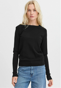 B. Young | Bymmorla Long Sleeve Cuff Shirt | Black