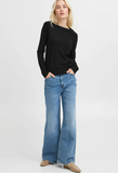 B. Young | Bymmorla Long Sleeve Cuff Shirt | Black