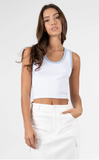 C'est Moi | Bamboo Rib Deep Scoop Neck Tank