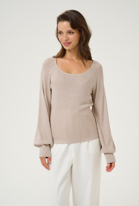 Kaffe | KAsofy Pullover | Feather Gray Melange