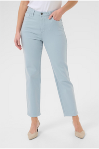 Kaffee | KAzelina HW Straight Jeans | Soft Chambray