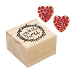 Santa Barbara | Christmas Earrings | Wooden Box