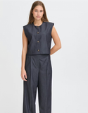 Ichi | Ihjumi Waistcoat Vest | Dark Blue